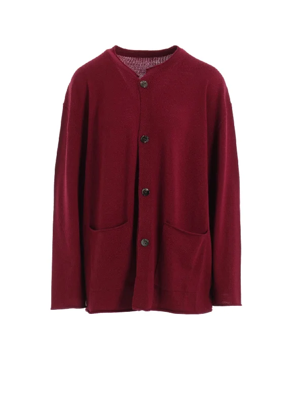 WASHABLE WOOL KNIT CARDIGAN