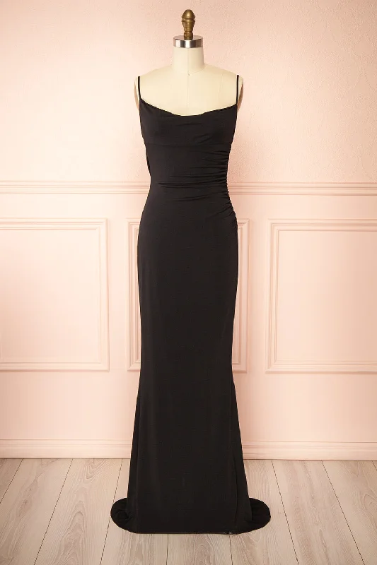 Nayla Black | Mermaid Maxi Dress w/ Open Back
