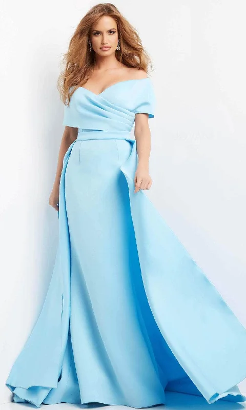 Jovani 07443 - Draped Off Shoulder Overskirt Evening Dress Urban Outfitters party dresses