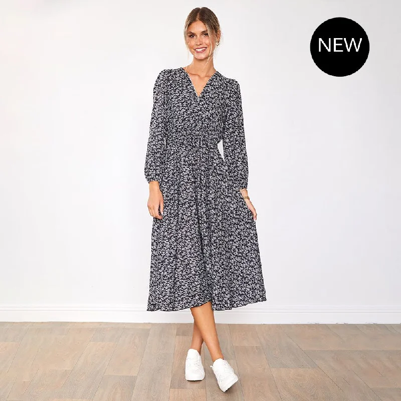 Carrie Dress (Black Daisy) Best-selling unclassified dresses