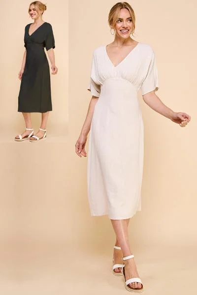 Cotton/Linen Dolman Dress Beach unclassified dresses