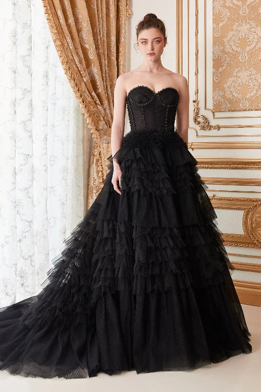 **Enchanting Strapless Ballgown for Regal Occasions** One-shoulder unclassified dresses