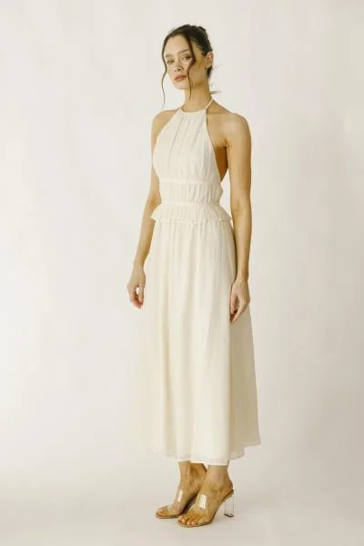 Ethereal Ribbon Halter Dress Graduation unclassified dresses