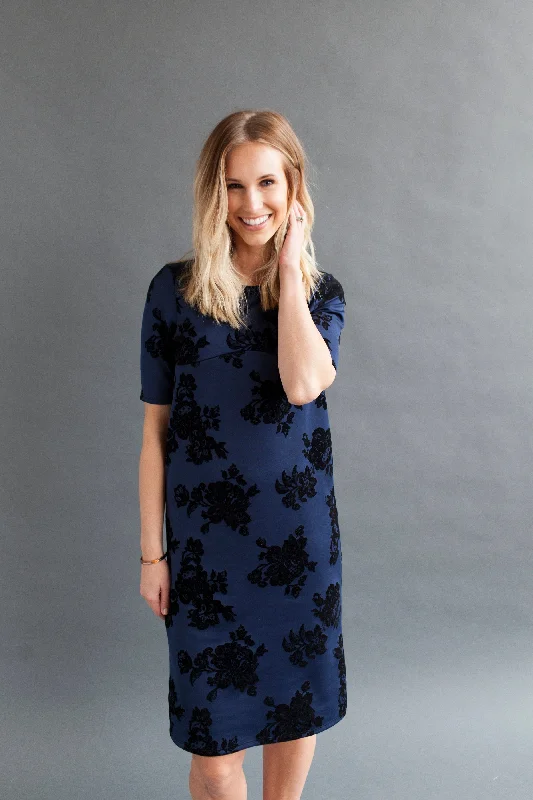 Navy Floral