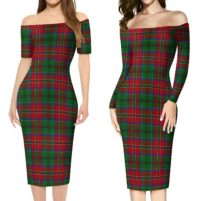 MacCulloch (McCulloch) Tartan Off Shoulder Lady Dress Party unclassified dresses
