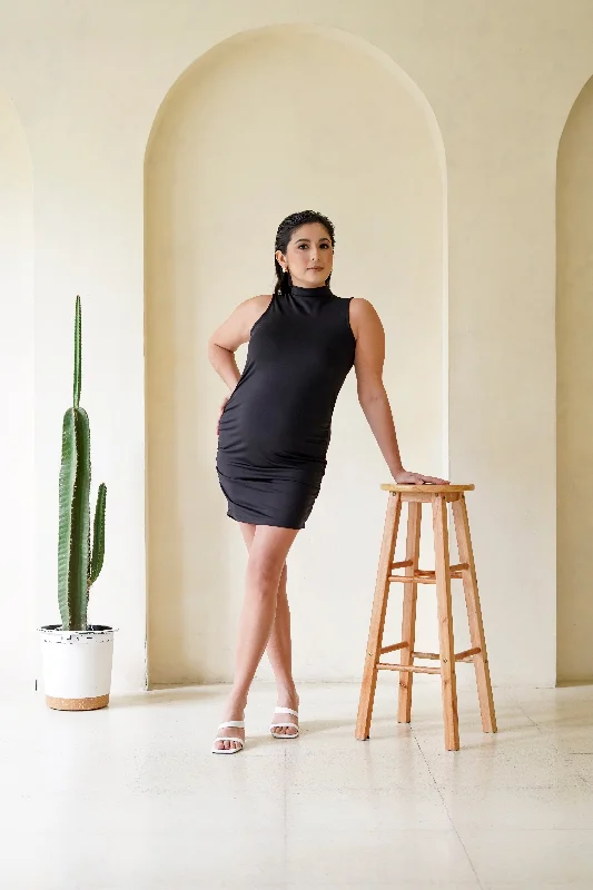 Portia Maternity Dress   (Phoenix Black) Spring unclassified dresses