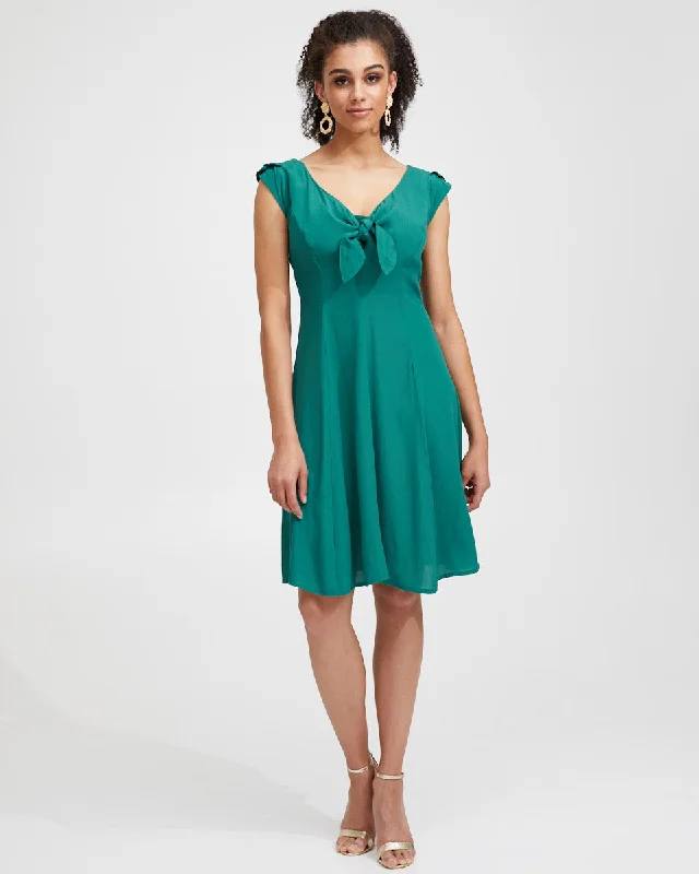 Tie Front Nursing Dress - Evergreen Pastel unclassified dresses