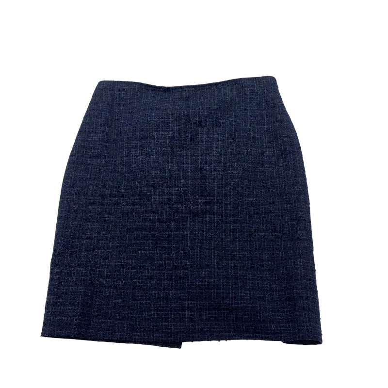 Skirt Mini & Short By Ann Taylor In Navy, Size:12L Pleated Mini Skirt
