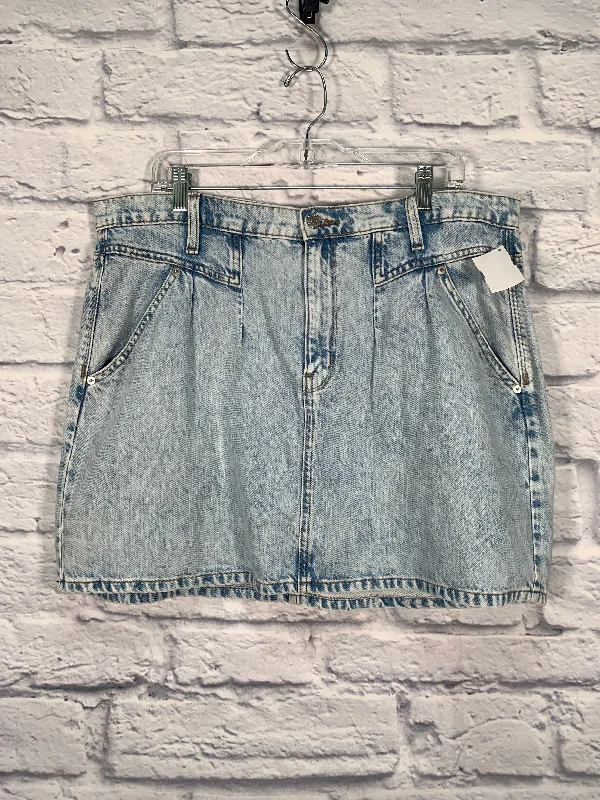 Skirt Mini & Short By Banana Republic In Blue Denim, Size: 16 High-Waist Skirt Look