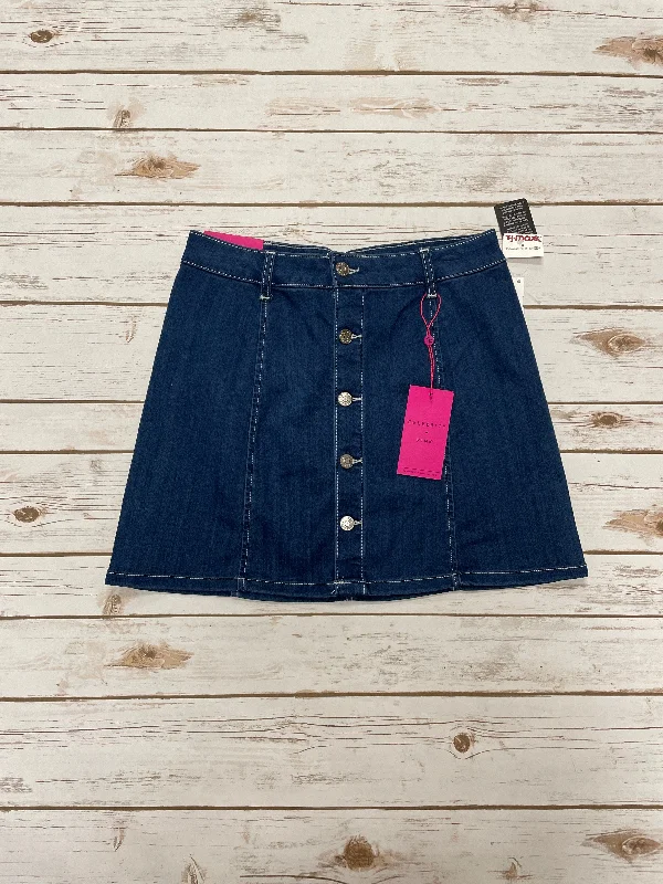 Skirt Mini & Short By Celebrity Pink In Blue Denim, Size: 6 Ripped Mini Denim Skirt