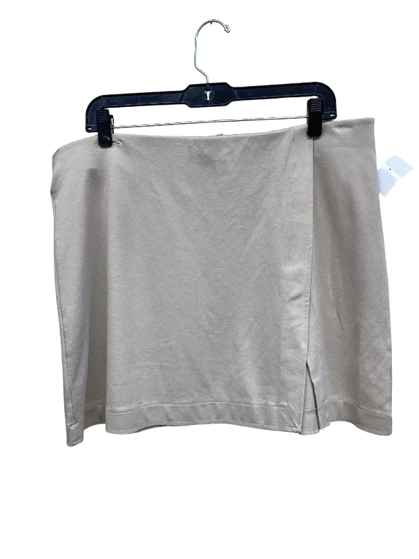 SKIRT MINI & SHORT H&M in TAN, Size: XL Chic Denim Skirt