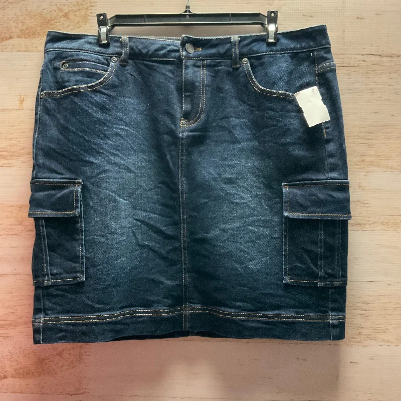 Skirt Mini & Short By J. Jill In Blue Denim, Size: 10 Mini Skirt Style