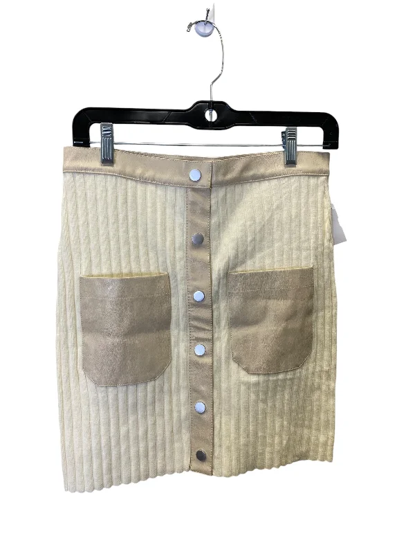 SKIRT MINI & SHORT LE LIS in CREAM, Size: 8 Casual Summer Skirt