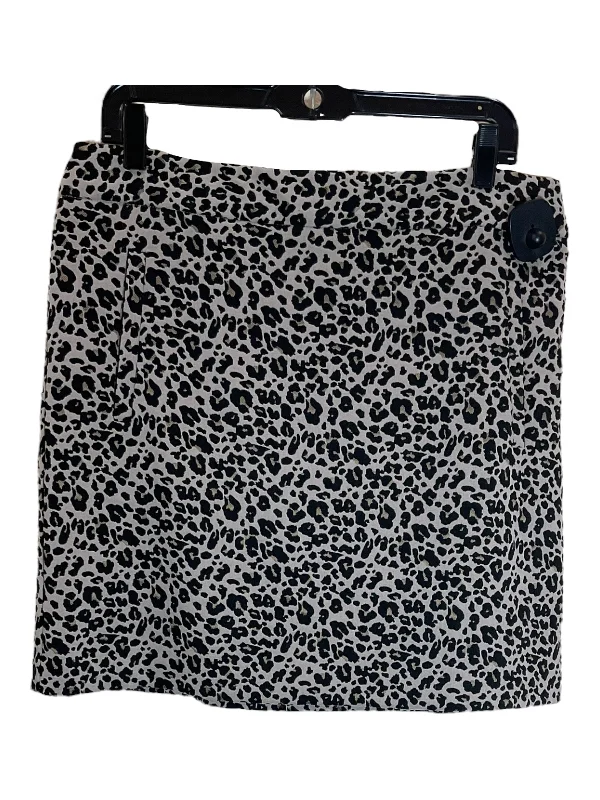 Skirt Mini & Short By Loft In Animal Print, Size: L Summer Denim Mini