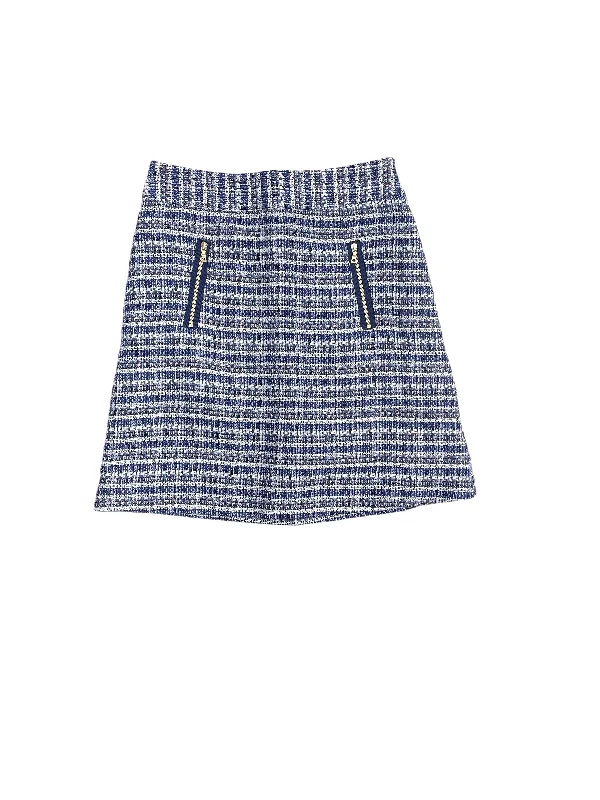 Skirt Mini & Short By Loft In Blue & White, Size: 0p Mini Skirt Trend