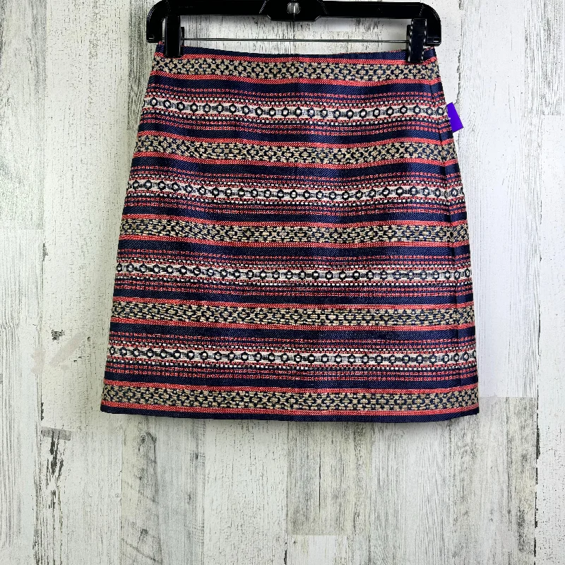 Skirt Mini & Short By Loft In Multi-colored, Size: 0petite Stretch Mini Skirt
