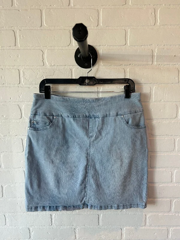 Skirt Mini & Short By Sc & Co In Blue Denim, Size: 12 Vintage Denim Skirt