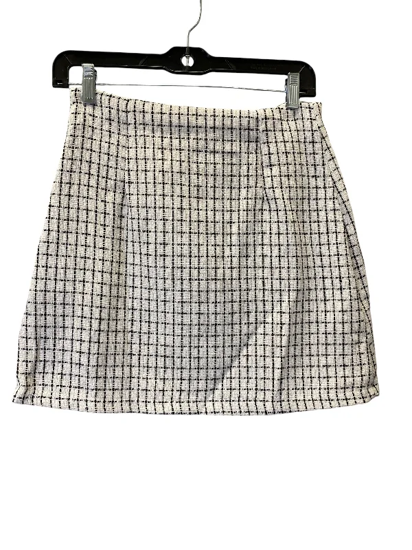 Skirt Mini & Short By Shein In Black & White, Size: 4 Sexy Leather Skirt