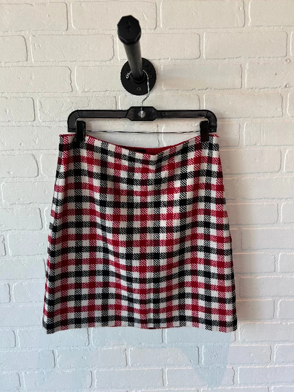 Skirt Mini & Short By Talbots In Black & Red, Size: 10petite High-Waisted Skater Skirt