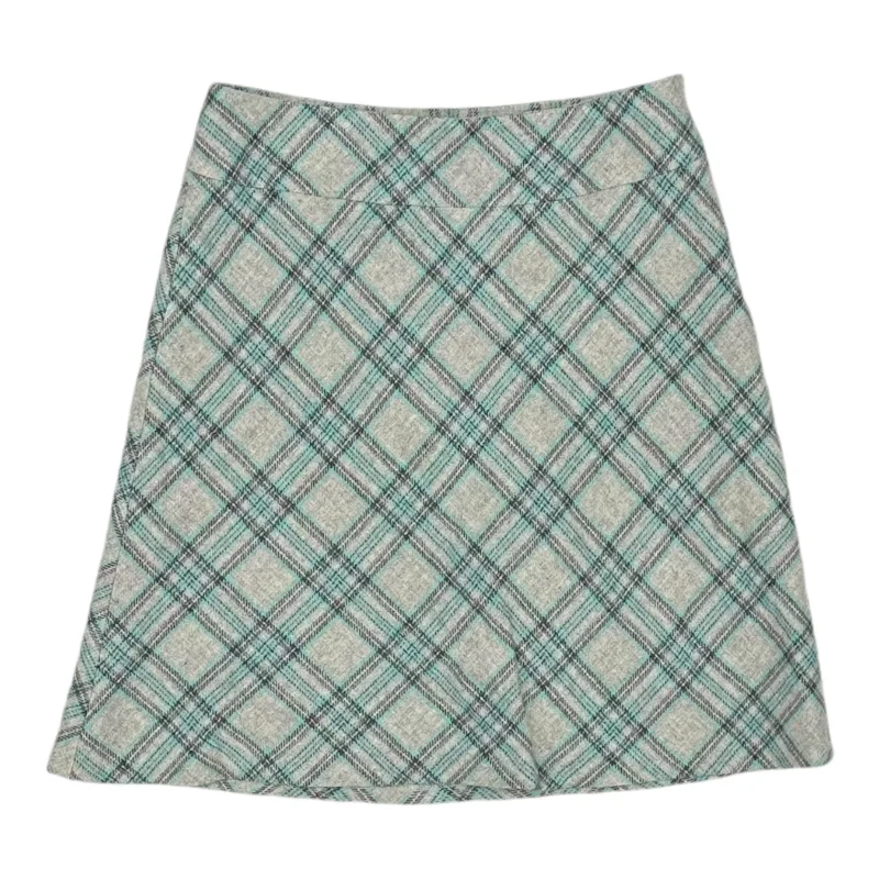 Skirt Mini & Short By Talbots In Blue & Grey, Size:4 Boho Mini Skirt
