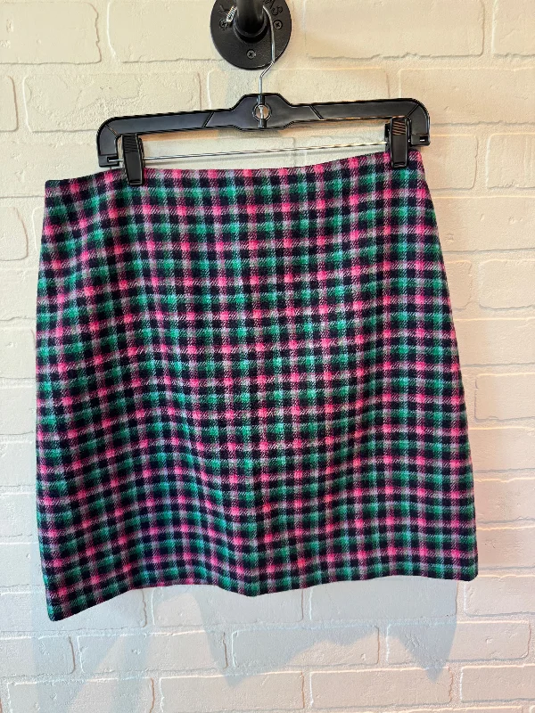 SKIRT MINI & SHORT TALBOTS in BLUE & PINK, Size: 10PETITE Retro Mini Skirt