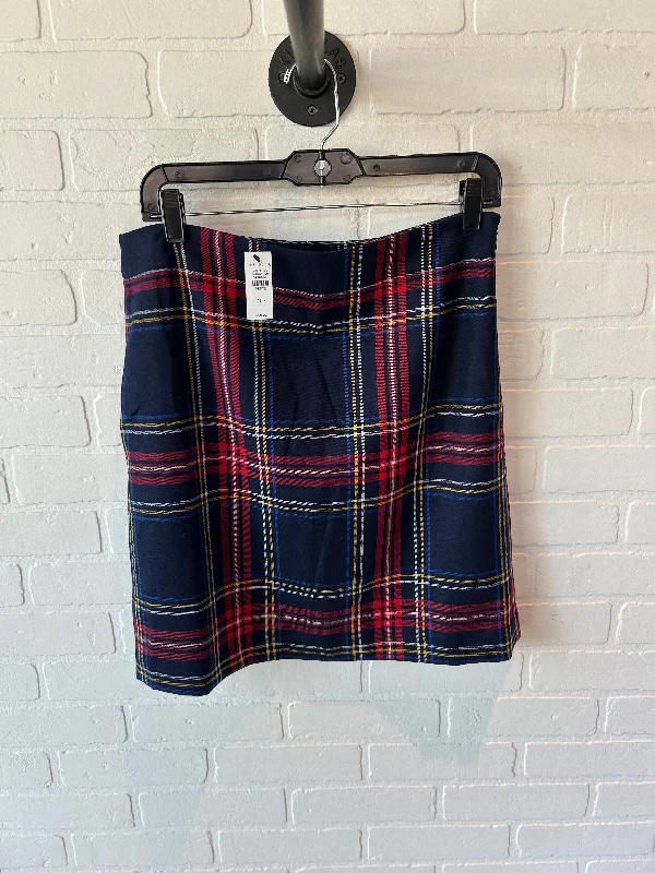 Skirt Mini & Short By Talbots In Blue & Red, Size: 10petite Mini Skirt Casual