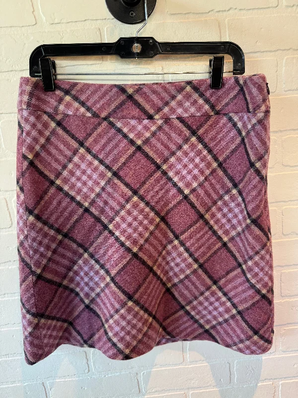 SKIRT MINI & SHORT TALBOTS in PURPLE, Size: 10PETITE Mini Skirt Casual