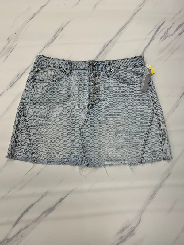 Skirt Mini & Short By We The Free, Size: 8 Faded Denim Skirt