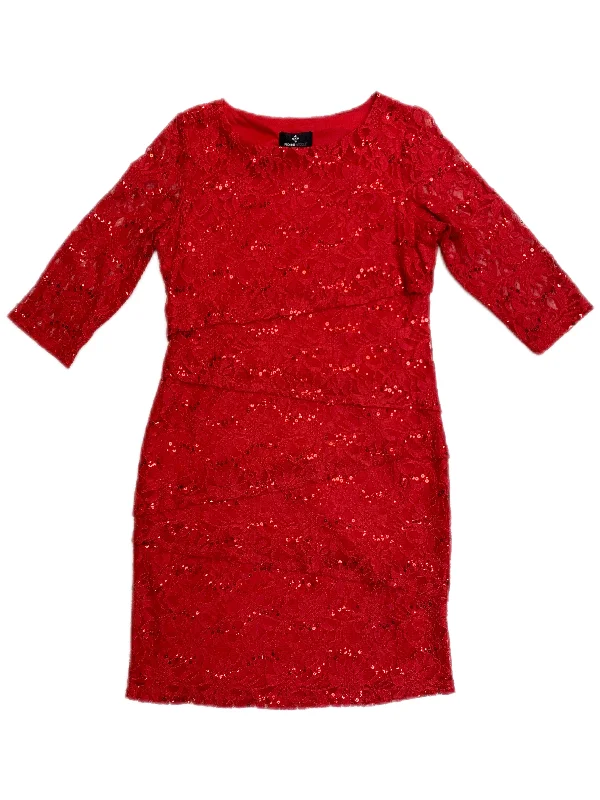 Dress Casual Midi By Ronnie Nicole In Red, Size: 14 Sexy Midi Skirt