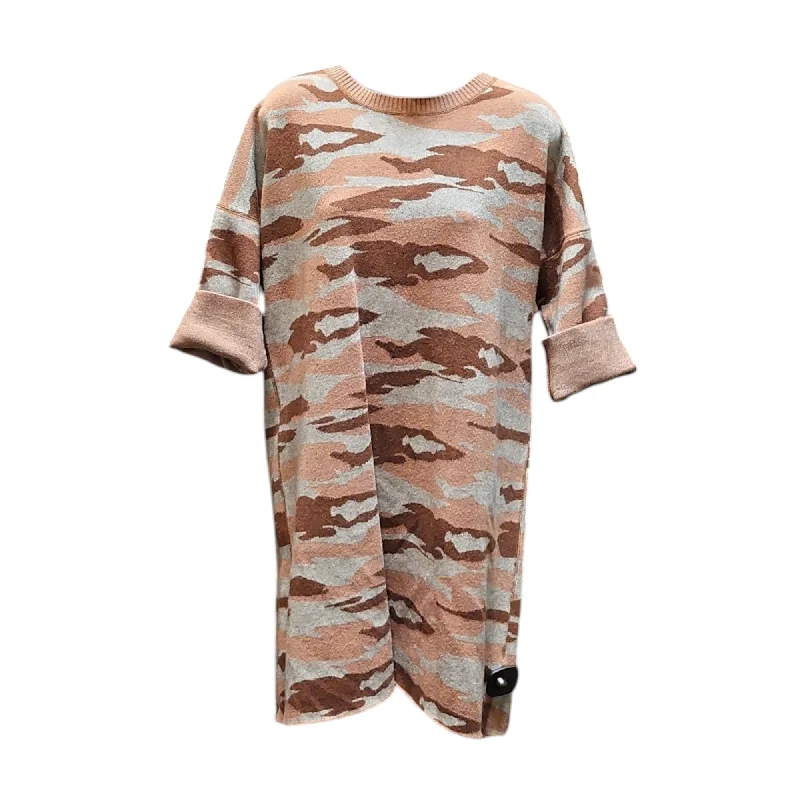 Dress Sweater By Kerisma In Camouflage Print, Size: M Soft Sweater Dress