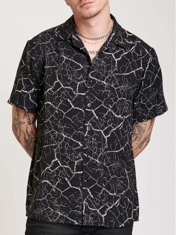 Cracked Paint Shirt Stylish Shirt Dress